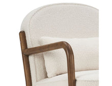 Load image into Gallery viewer, Fani Accent Chair - White Boucle and Walnut