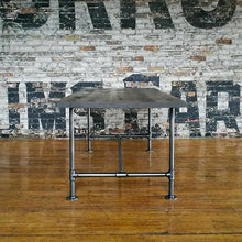 Load image into Gallery viewer, Solid Wood table with Archer Base - Windsorchrome