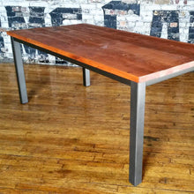 Load image into Gallery viewer, Solid Wood Table with Jackson Base - Windsorchrome