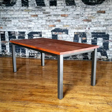 Load image into Gallery viewer, Solid Wood Table with Jackson Base - Windsorchrome
