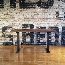 Load image into Gallery viewer, Solid Wood table with T Base - Windsorchrome