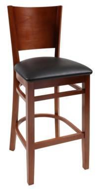 Wood stool Tiffany Solid - Windsorchrome