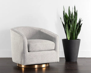 Hazel Swivel Lounge Chair - Gold