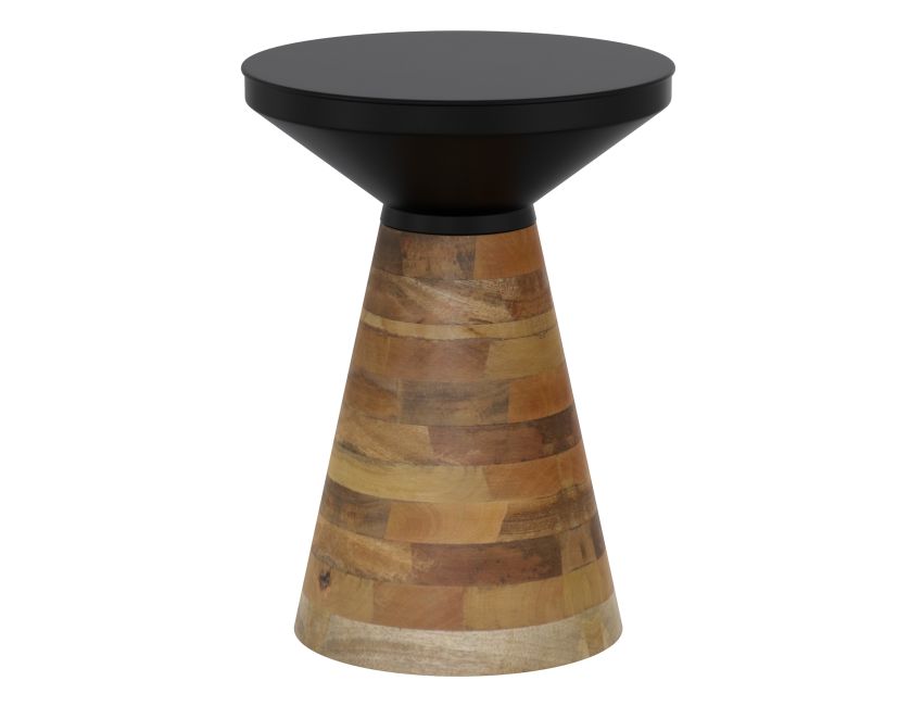 Boden Accent Table in Black and Walnut