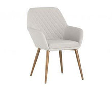 Load image into Gallery viewer, Jayna Dining Armchair - Champagne Gold - Antonio Linen - Windsorchrome
