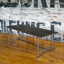 Load image into Gallery viewer, Solid Wood table with Archer Base - Windsorchrome
