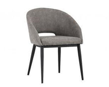Load image into Gallery viewer, Thatcher Dining Armchair - Black - Antique Grey - Windsorchrome
