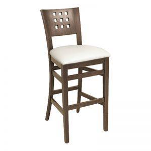 Wood stool 9 hole - Windsorchrome