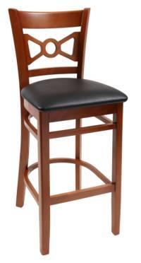 Wood stool  Bow Tie - Windsorchrome