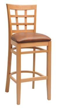 Wood stool Lattice - Windsorchrome