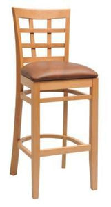 Wood stool Lattice - Windsorchrome
